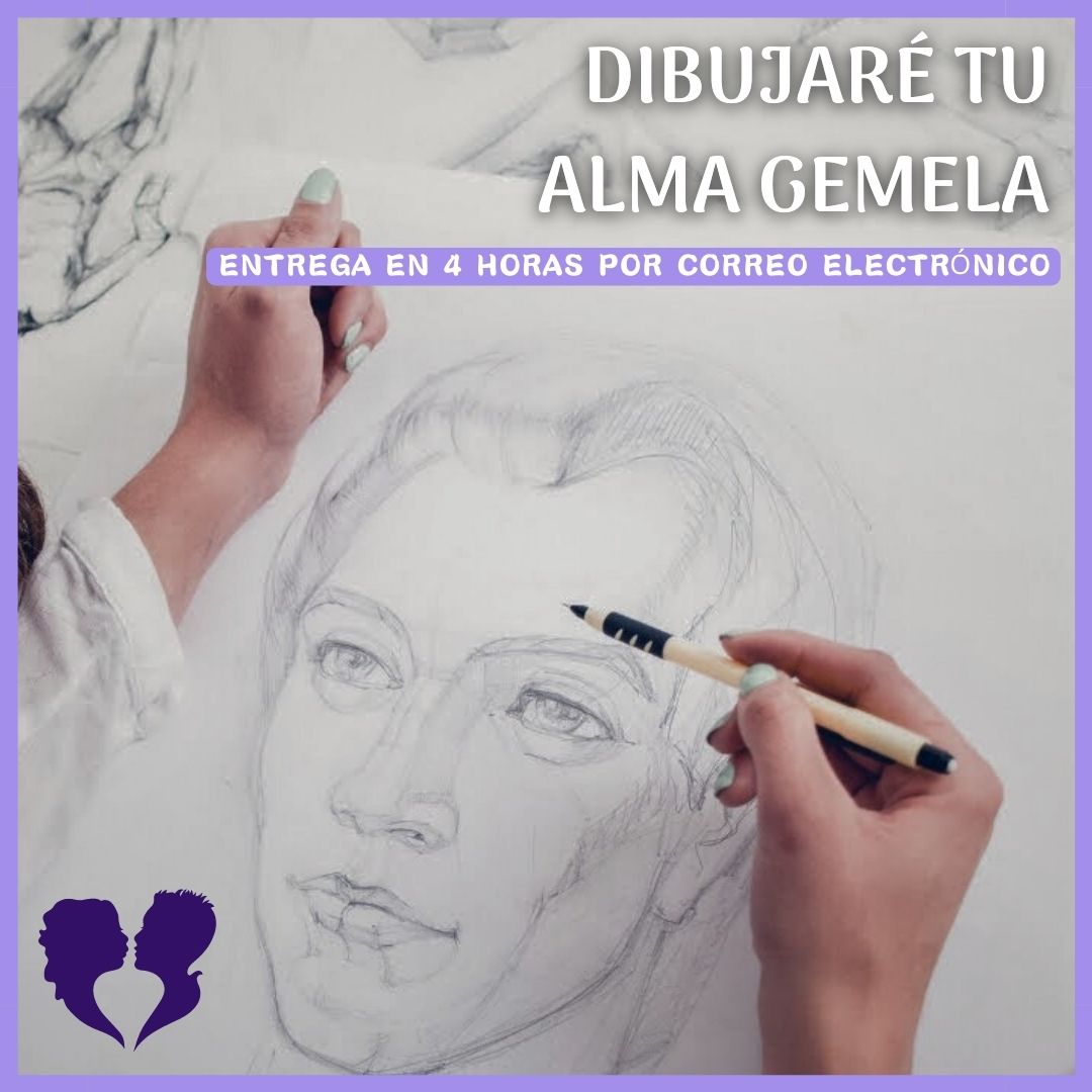 Boceto del alma gemela - Entrega en 4 horas
